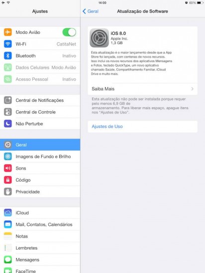 atualizar iOS 8