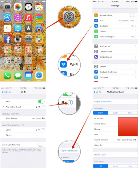 dicas iOS 8 esquecer rede problema itunes wifi