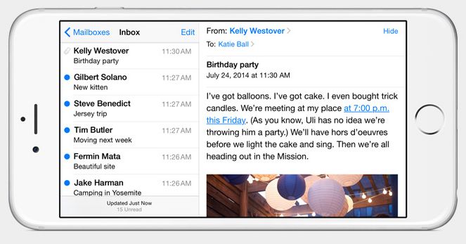 dicas iphone mail