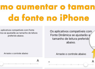 Como aumentar o tamanho da fonte no iPhone iOS 9