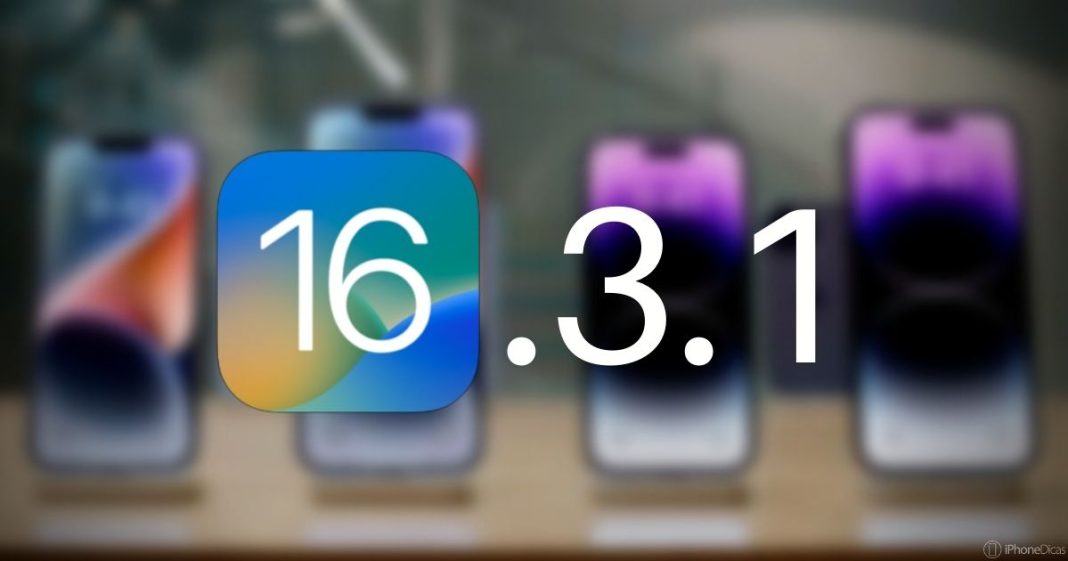 iOS 16.3.1 foi liberado para o público