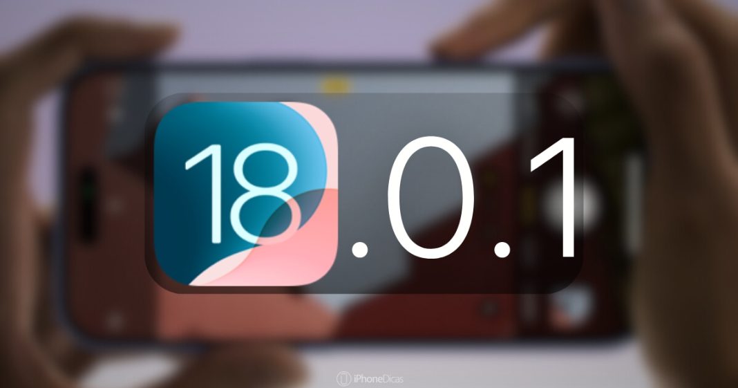 Apple disponibilizou o iOS 18.0.1 para o público