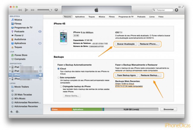 resolva problemas do iphone, reinstale o iOS e restaure o iPhone