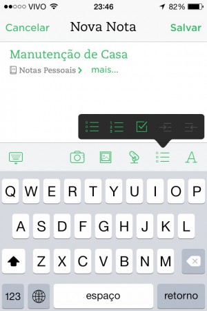 Lista Evernote