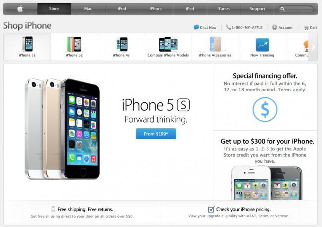 Apple Store online iphone - Como comprar um iPhone 5s desbloqueado nos EUA