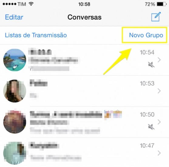 Dicas iPhone criar grupo WhatsApp