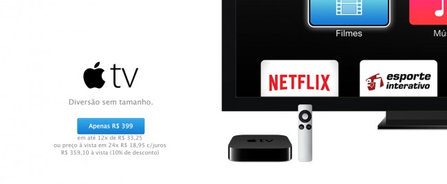 Compre apple TV agora na Apple Store online