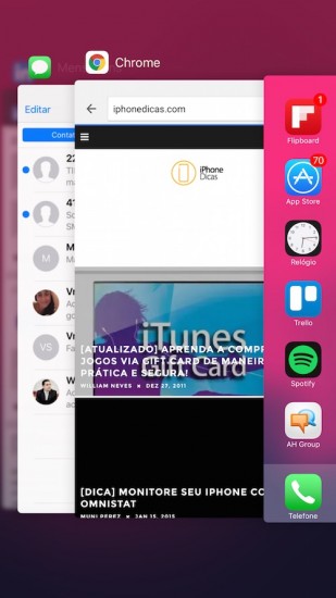 Multitarefas iOS 9