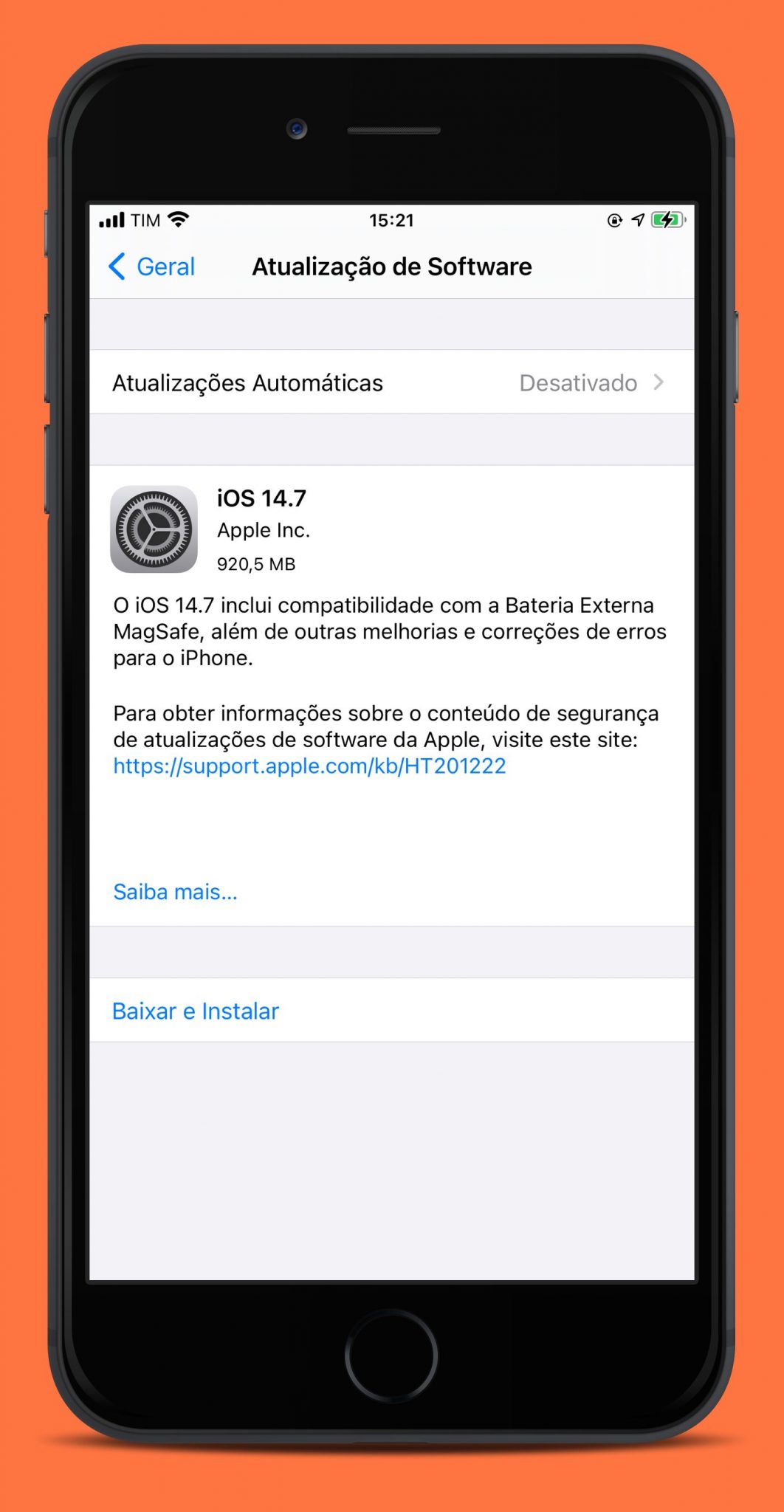 iOS 14.7 foi liberado para todos os usuários | iPhoneDicas