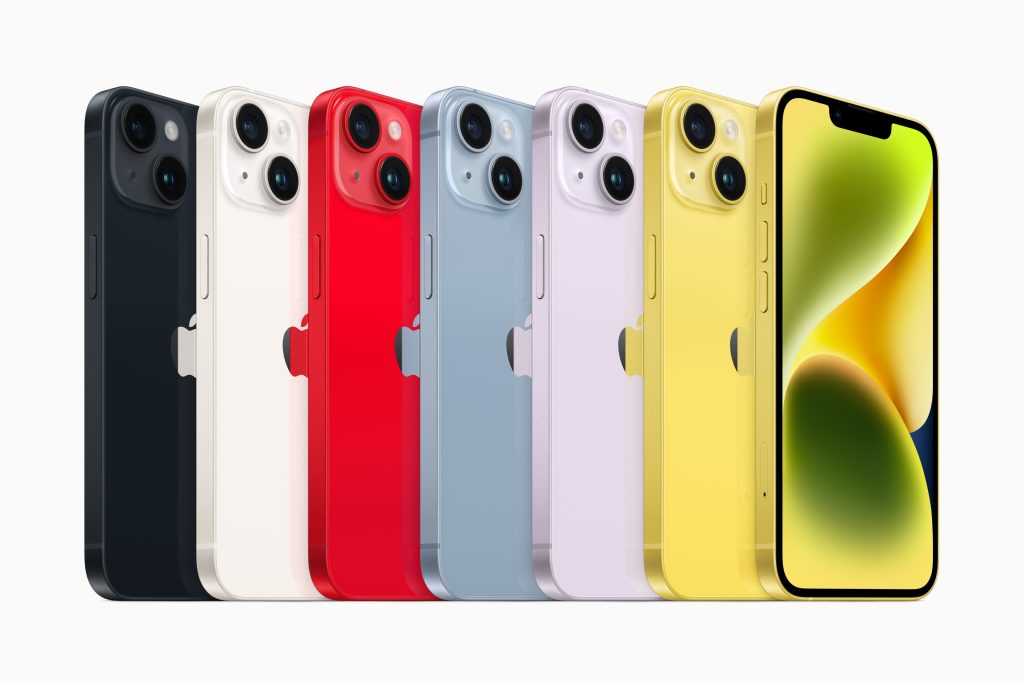 iPhone 14 e todas as suas cores