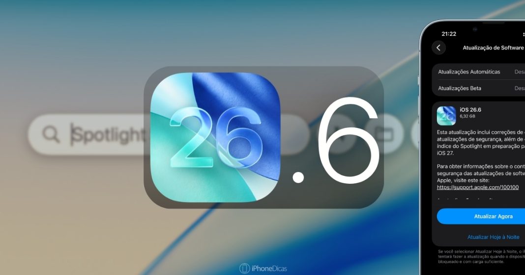O iOS 26.6 está disponível para todo o público — necessário