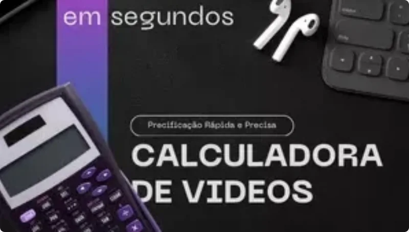 Capa do MobStudio, calculadora de vídeos para precificação