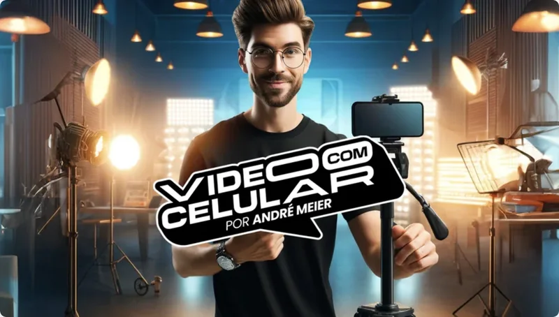 Capa do curso Video Com Celular, de André Meier